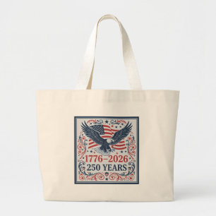 1776 2026 Amerika 250 Jahre Patriotischer Eagle To Jumbo Stoffbeutel