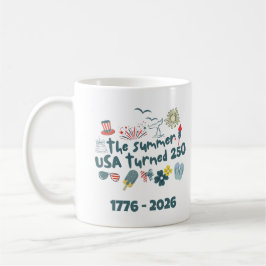 1776 - 2026 Retro 250. Jubiläum 4. Juli Kaffeetasse