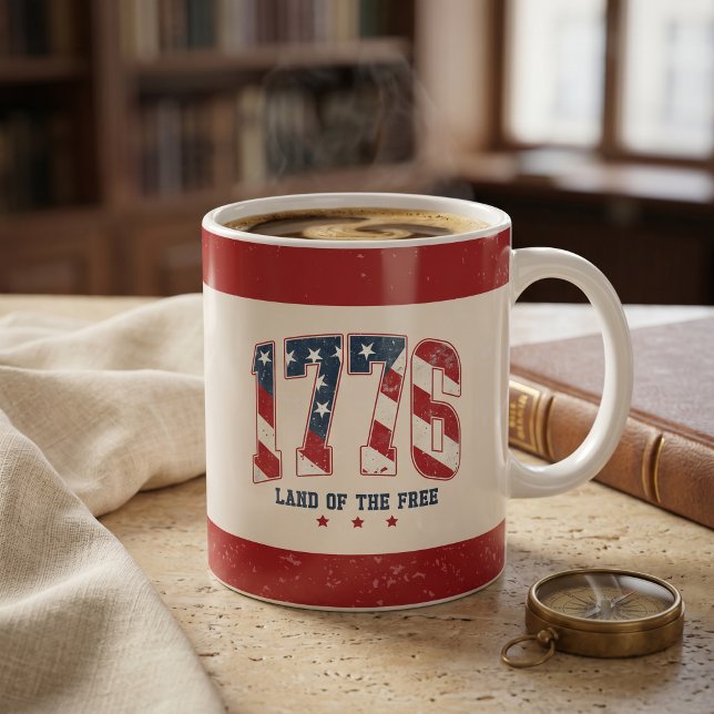 1776 4. Juli Unabhängigkeitstag Kaffeetasse (Von Creator hochgeladen)