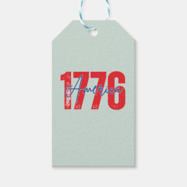 '1776 America' 250. Geburtstag Soft Eukalyptus 4. Geschenkanhänger