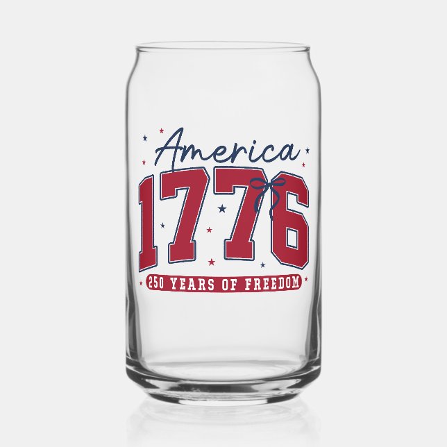 1776 America 250 Years for Freedom Dosenglas (Vorderseite)