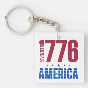 1776 Amerika 250 Jahre historische Freiheit Schlüsselanhänger