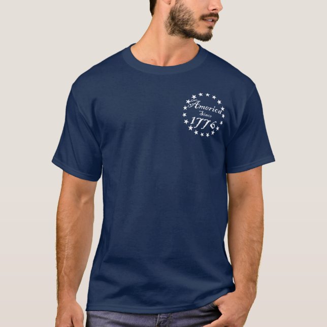 1776 Amerika seit 1776 T-Shirt (Vorderseite)