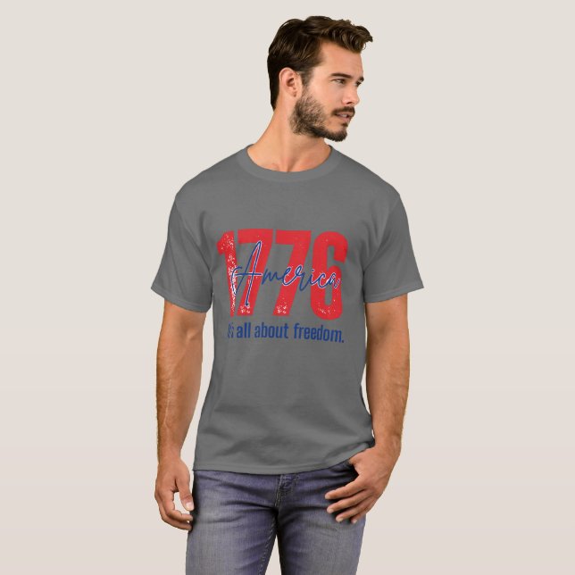 1776 Amerika T-Shirt (Vorne ganz)