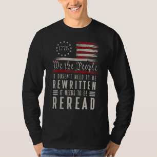 1776 Amerikanische Fahne wir, die Menschen, die si T-Shirt
