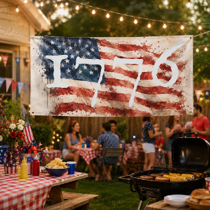 1776 Amerikanische Flagge 250 Jahre Banner