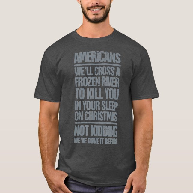 1776 Amerikas Revolutionärer    KriegFunny T-Shirt (Vorderseite)