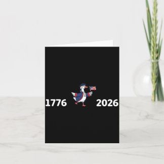 1776 bis 2026 Patriotische USA-Vogel-Flagge für 25 Karte