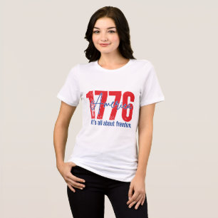 1776 Es dreht sich alles um Freiheit Patriotisches Tri-Blend Shirt
