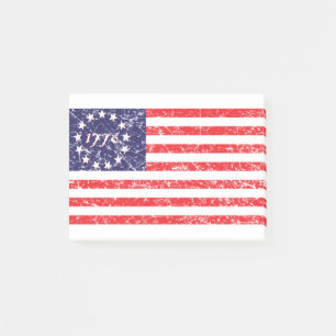 1776-Flagge Post-it Klebezettel