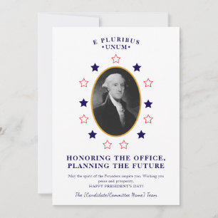 1776 George Washington Präsidententag-Kampagne Feiertagskarte