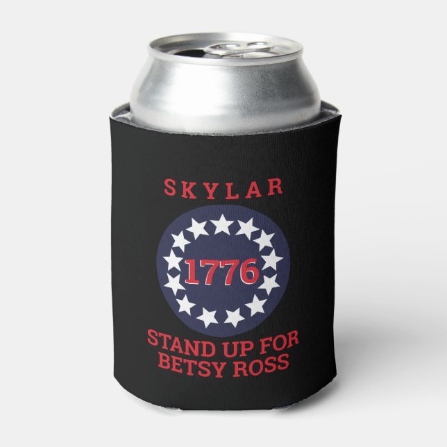 1776 Inspiriert Flagge für Betsy Ross Dosenkühler (Kanne Vorderseite)