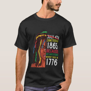 1776. Juli 4. Schwarz T-Shirt