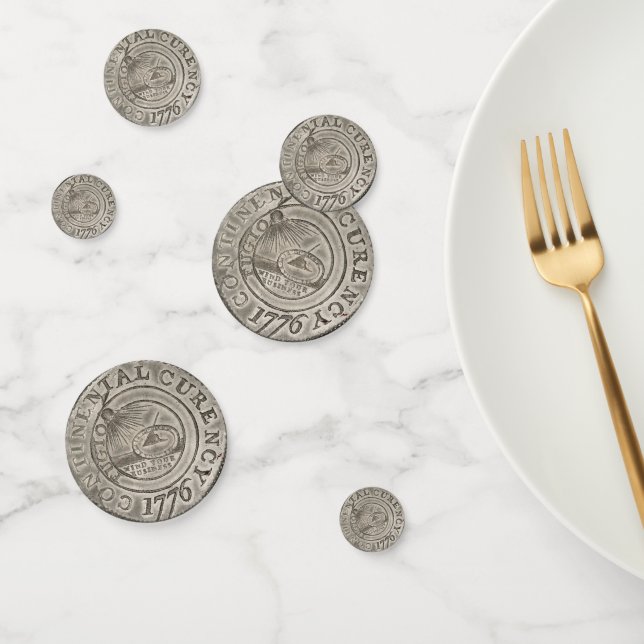1776 Kontinentalwährungsmünze Staaten Geld Konfetti (Gruppe)