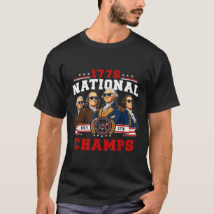 1776 National Champs Lustig Patriotisch 250 Jahre T-Shirt