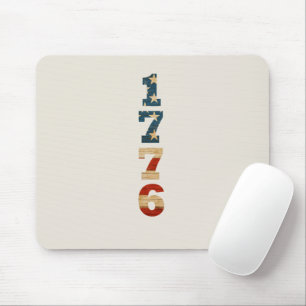 1776 Patriotische amerikanische Flagge Mousepad