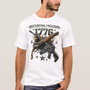 1776 Patriotisches Freiheits-Americana-Grafik T-Shirt