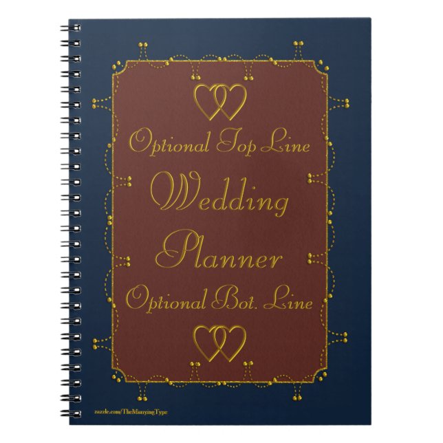 1776 Personalisierter Planer für die Wedding Colle Notizblock (Vorderseite)
