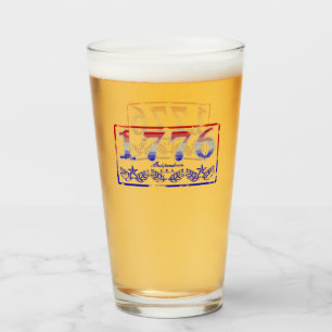 1776 Unabhängigkeit Glas