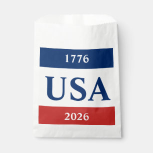 1776 USA 2026 Rot Weiß Blau Patriotisch Geschenktütchen