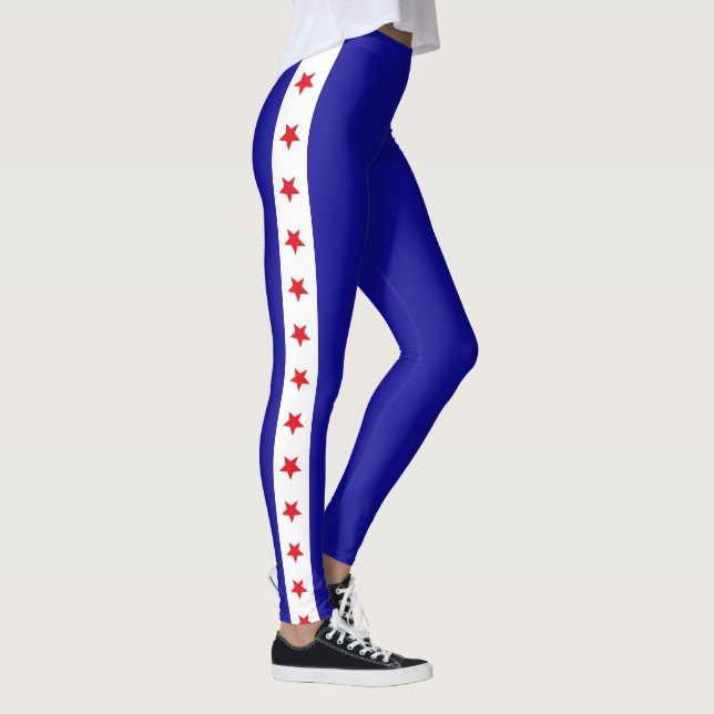 1776 USA 250th Birthday Patriotic American Flag Leggings (Rechts)