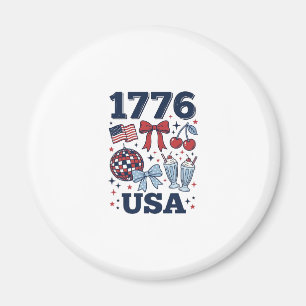 1776 USA Patriotisches Coquette Vektor Design_1 Magnet