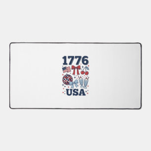 1776 USA Patriotisches Coquette Vektor Design_1 Schreibtischunterlage