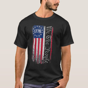1776 Wir, die Leute Betsy Ross 4. Juli Amerikaner T-Shirt