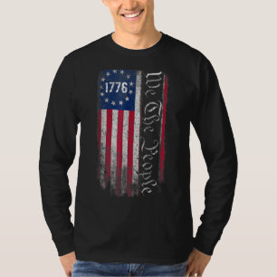 1776 Wir, die Leute Betsy Ross 4. Juli Amerikaner T-Shirt