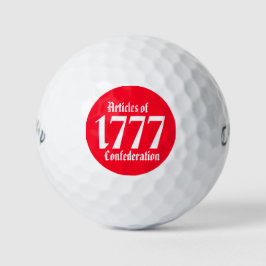 1777 Artikel der Konföderation Golfball