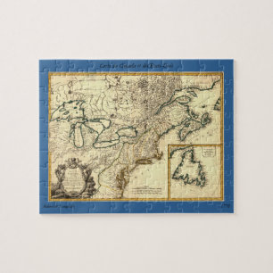 1778 Karte von Kanada und den Vereinigten Staaten
