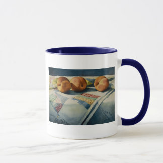 1786 pêches sur la tasse d'édredon