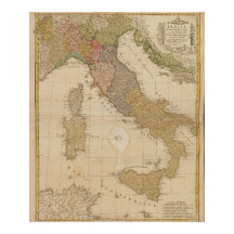 1790 Karte Italiens