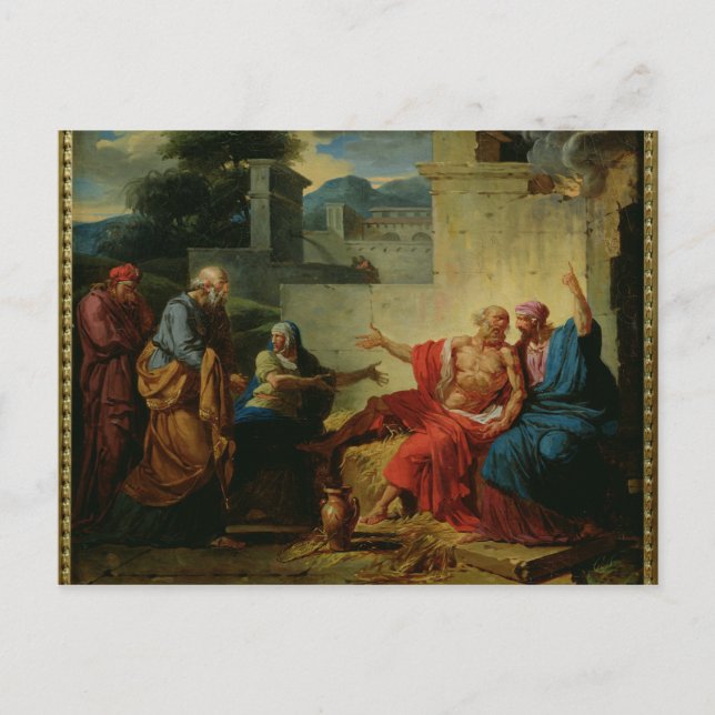 1790, von seiner Ehefrau eingeschlossen Postkarte (Vorderseite)
