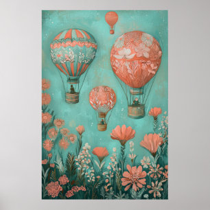 1792 Heißluftballons Poster