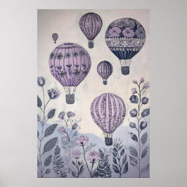 1797 Heißluftballons Poster