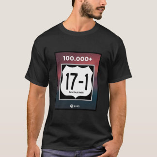 17-1 100 000 Flux Sur T-Shirt Spotify