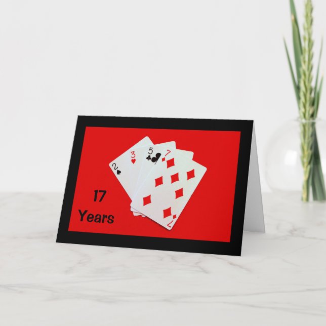 17 Ans C'est Important ! Carte d'anniversaire (Devant)