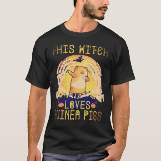 17 Diese Hexe liebt Meerschweinchen Halloween T-Shirt