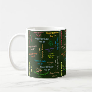 17. Februar Geburtstags-Tasse Kaffeetasse