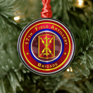 17. Feldartilleriebrigade Weihnachten Ornament Aus Metall