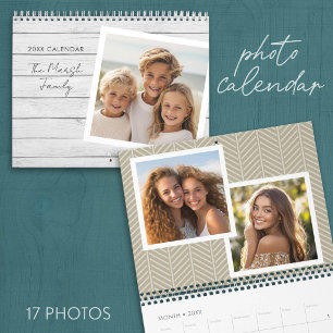17 Foto-Vorlage mit modernen Mustern Kalender