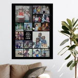 17 FotoCollage und Text - Schwarz bearbeiten Poster<br><div class="desc">Ein Design mit einem schwarzen Hintergrund. Nutzen Sie bis zu 17 Quadratmeter Foto,  um ein einzigartiges und persönliches Geschenk zu kreieren. Wenn Sie die Bilder anpassen müssen,  klicken Sie auf das Werkzeug anpassen,  um Änderungen vorzunehmen.</div>