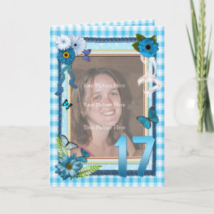 17. Fotokarte zum Geburtstag Karte