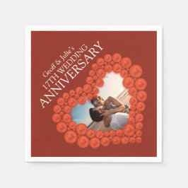 17. Geburtstag des Carnelian Custom Foto Serviette