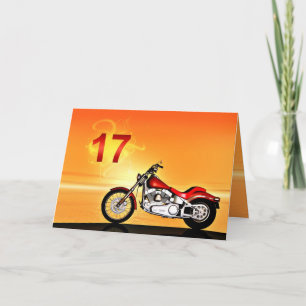 17. Geburtstag Motorradreisatz Karte