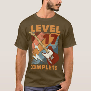 17. Geburtstag Stufe 17 Vollständige E-Gitarre T-Shirt