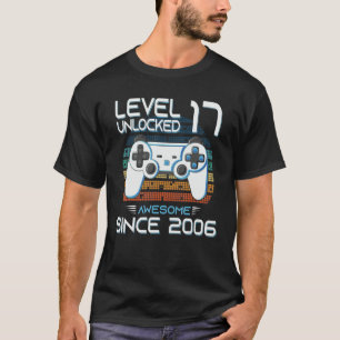 17. Girls Boys Geburtstag 17 Jahre alt Geboren im T-Shirt