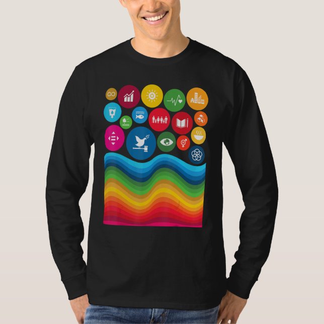 17 Globale Ziele für Nachhaltige Entwicklung T-Shirt (Vorderseite)