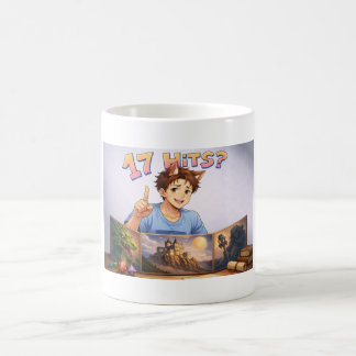 17 HITS? Funny RPG Anime T-Shirt | Dungeon Master  Kaffeetasse
